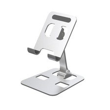 Adjustable Metal Stand Holder Desk Tabletop Phone iPad Tablet Foldable Universal