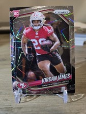 Jordan James Rookie 2025 Panini Prizm Silver Lazer #323 49ers