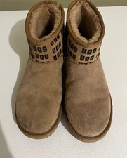 Ugg Women's Classic Mini II UGG graphic Boots US 8 Chestnut Very Clean