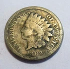 Nice Semi Key 1862 Indian Head Penny Cent Good G Natural Toning Free Shipping