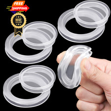Maitys 4 Pieces Silicone Patio Table Umbrella Hole Ring Plug 2 Inch, Clear