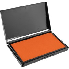 Large Orange Stamp Pad 4.25x7.25 Inch Premium Quality Felt Pad Office Craft