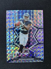 2022 Panini Mosaic Football Card #325 Hassan Haskins Rookie Reactive Silver