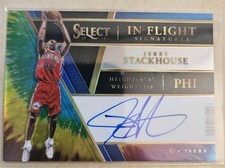 2017-18 Panini Select In Flight Signatures #IF-JS Jerry Stackhouse Auto /25