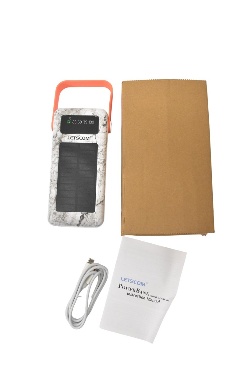 LETSCOM MDY-635DX 111Wh Solar Power Bank Portable Charger 30000mAh