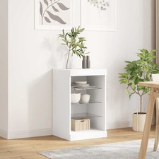Aparador con Luces LED Armario Auxiliar de Almacenaje Mueble Salón vidaXL
