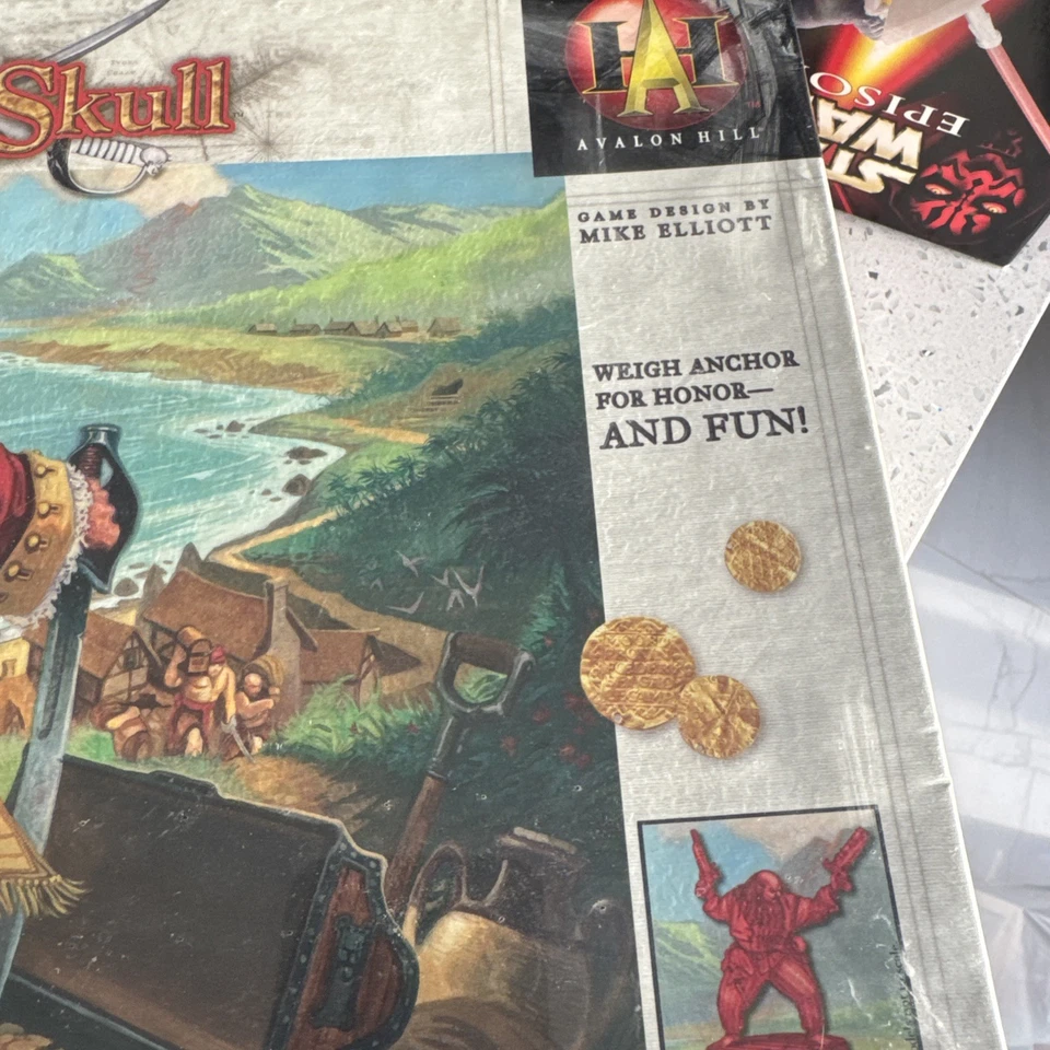 Vintage NIP 2001 Sword & Skull Avalon Hill Board Game of Pirate Treasure WOTC - Image 4 of 4