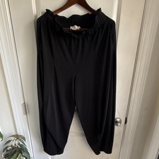 Anthropologie Women's Black Pull On Pants Solid Regular Size M