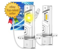 H3 Yellow Led Fog Light Bulb 600 High Bright H3ll