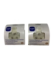 MAM Baby Formula Dispenser 4.2oz  Portable Milk Powder Container  2Pk  NEW