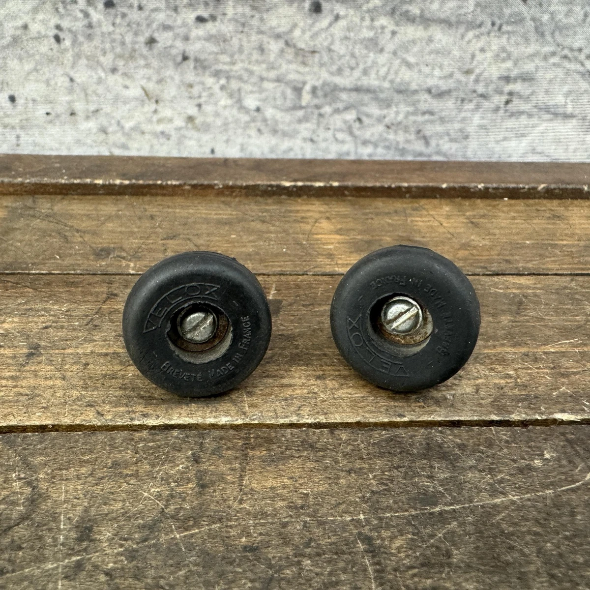 Embouts De Guidon Velox Noirs - Caoutchouc - Pour Vélo De Route Et Course - Fabriqués En France