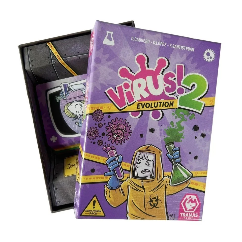 Virus 1 2 3 Juego de Mesa Contagiosamente Divertido Juego de Cartas Español e Inglés Fiesta Familiar Foto 4 de 4