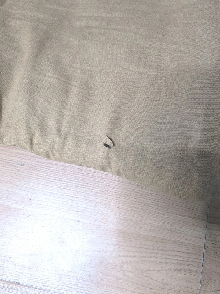 Saco de Dormir Coleman Vintage Beige Franela Interior Patos Voladores Patrón Gansos Foto 3 de 4