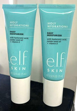 E.L.F. Skin Holy Hydration Daily Moisturizer w/ Hyaluronic Acid 2.53 fl oz X2