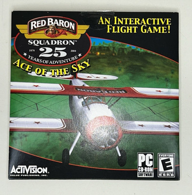 Red Baron Ace Of The Sky Interact Flight Game PC CD-ROM 2004 AOL Promotional 