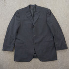 Burberry Suit Jacket Blazer Mens 42 S Blue Striped Wool 3 Button