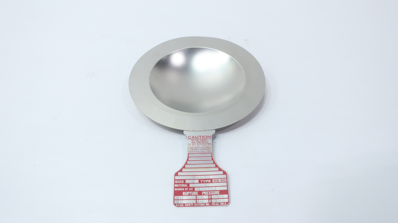 Bs&b RB-90 Rupture Disc 4in 181psi
