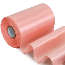 4 Inch x 22Yards Wide Rose Gold Satin Ribbon Solid Fabric Large Ribbon for Cu...