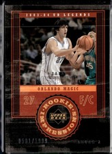 2004-05 Upper Deck Legends Zaza Pachulia #99 Orlando Magic /1999