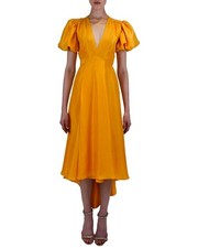 Azeeza Florence Wrap Style Midi Dress Women's Xs