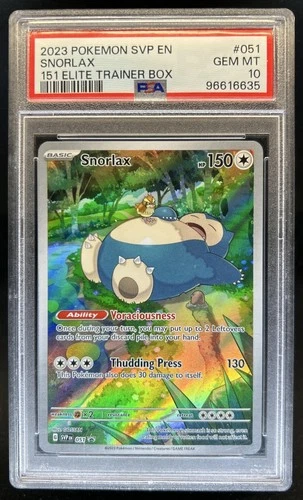 2023 Pokemon SV Black Star Promos - SVP EN Snorlax RC #051 PSA 10 GEM MINT