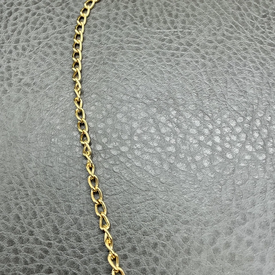 Collar Monet llamativo esmalte negro asimétrico chapado en oro 18 pulgadas Foto 4 de 4