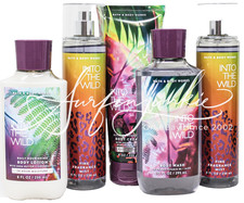 Bath  Body Works Into The Wild Fragrance Mist Spray Cream Shower Gel Lotion 5pc