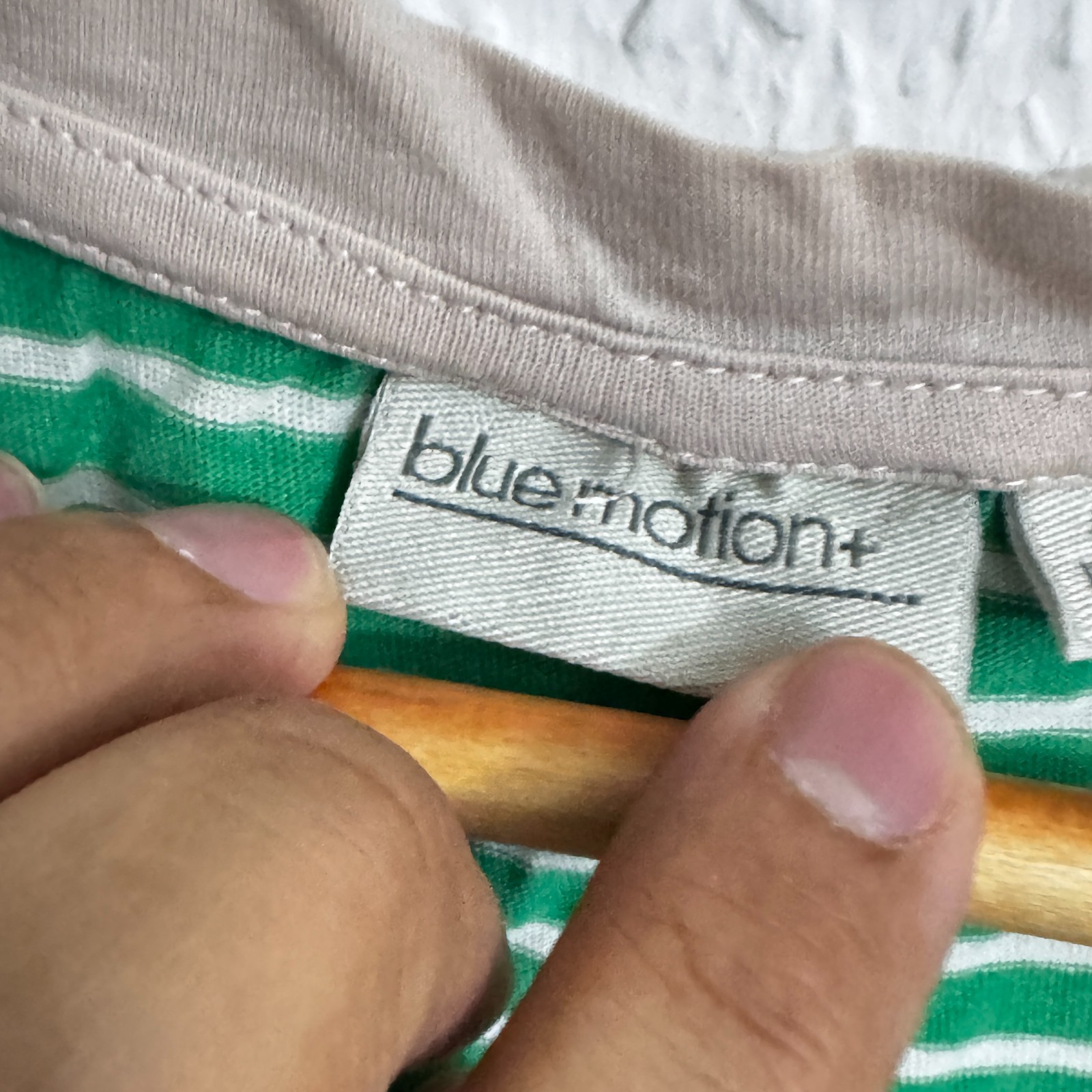 Blue Motion+ "Club Sleep Lovers" Green Striped Nightshirt image 6