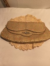 Vintage Beautiful Purse Elegant Brocade Clutch Mid 20th Century