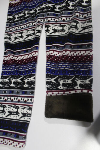 Women's Winter Fleece Lined Thick Warm Leggings Warm Insulated Christmas Pants - Picture 22 of 23