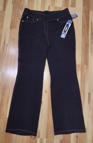 NWT Nygard Slims Women's LUXE Black Boot Cut Stretch Pant 1X (16-18) 33" Inseam