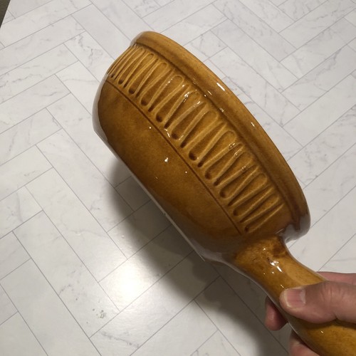 Vintage Landert 22 Switzerland Natural Stoneware Pottery Serving Dish Fondue Pot - Picture 8 of 9