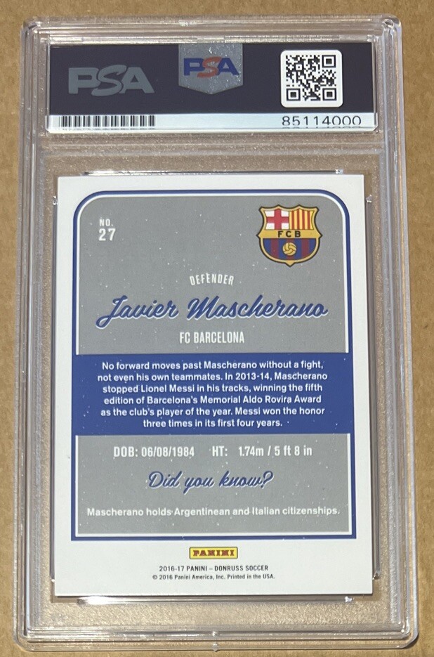 Photo Dédicacée Javier Mascherano - FC Barcelone - Autographe Certifié
