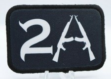 2nd amendment ak-47 2"x3" hook loop tactical morale patch edc
