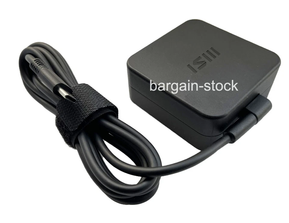 Adaptador de corriente alterna de 20 V 65 W para cargador de computadora portátil MSI Prestige 13 14 AI AI + serie Evo Foto 4 de 4