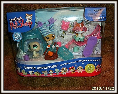 Littlest Pet Shop Arctic Adventure Set #340, 341, 342 NIP NEW