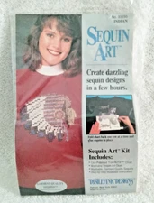 Vintage Distlefink Designs Sequin Art Kit - 'Indian' - No 33230 - 1991 -  NIP
