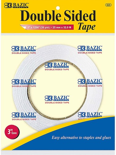 Doppelseitiges Klebeband 1" x 36 Yard (1296") Klar Klebende Klebebänder, Permanent  - Bild 1 von 5