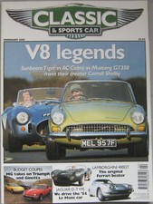 Classic & Sportscar 02/2001 featuring Sunbeam Tiger, AC Cobra, Lamborghini, MGB