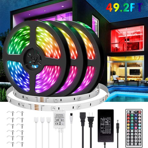5m-20m Flexible 3528 RGB SMD LED Strip Light Fairy Light Room Party Waterproof - Picture 15 of 16