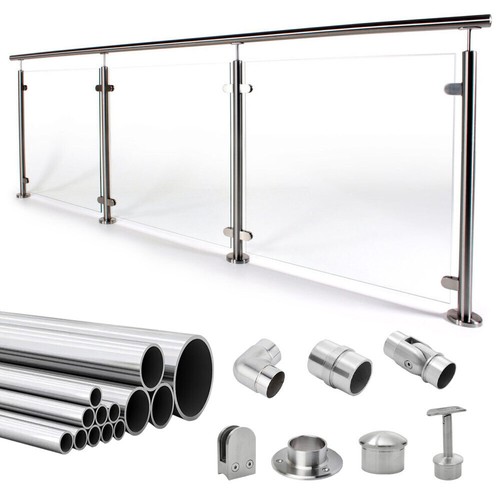 Outdoor Stainless Steel Handrail Pipe Stair Handrail Balustrade Wall Grab Rail - Picture 9 of 58