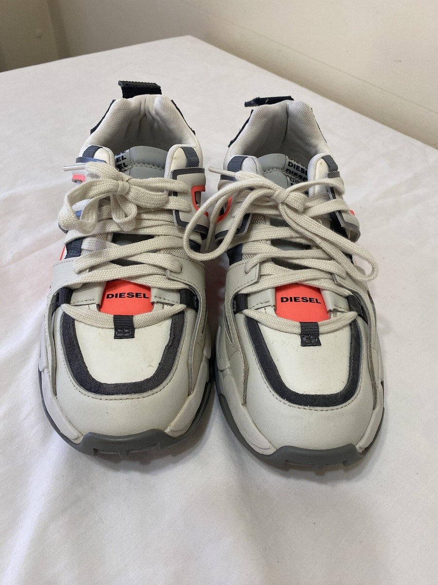 DIESEL S-KIPPER LOW TREK II WHITE CREAM SHOES Y02352 P3400