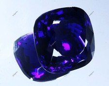 Loose Gemstone CERTIFIED 50 Ct Natural Deep Blue Tanzania OF Tanzanite Cushion