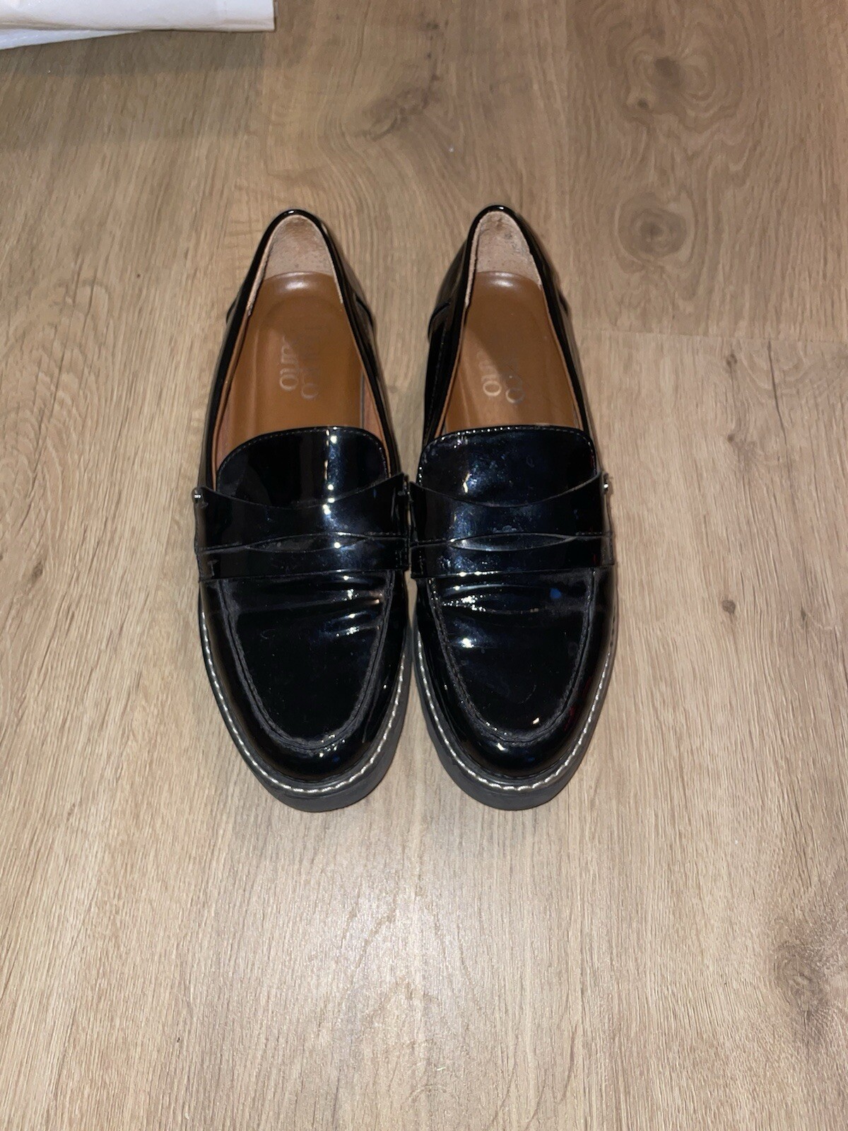 Women's Black Franco Sarto Loafers (Size 6W)