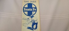 Santa Fe Railway System Time Table,  Spring a...