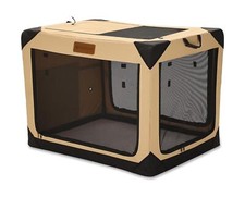 Garnpet 36 Inch Collapsible Soft Dog Crate for Large Dogs, 4-Door Foldable Tr...