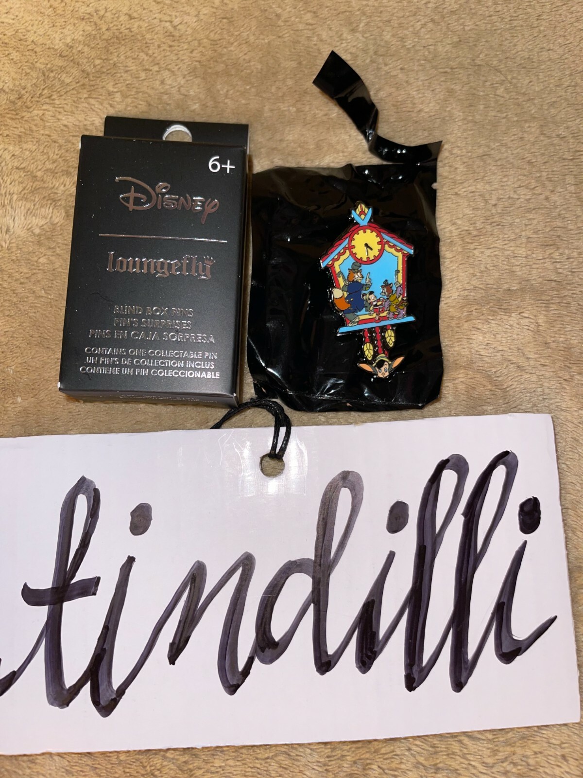 PN New Disney Loungefly Pinocchio Cuckoo Clock HONEST JOHN GIDEON enamel pin 