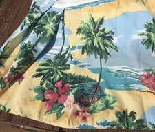 4pc Dan River Tropical Full Beach 2x Std Pillow Shams 2x Bed Skirt Dust Ruffles