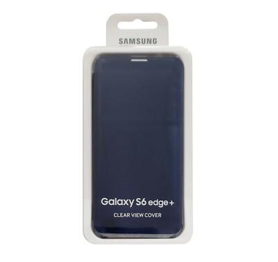 Samsung Case EF-ZG928CBEGWW Clear View Case, Galaxy S6 Edge PLUS, blue, Blister