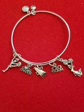 Silver "Cheerleader" themed Charm Bracelet